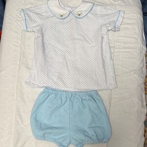 Blue and White Boys Christmas Set